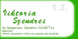 viktoria szendrei business card